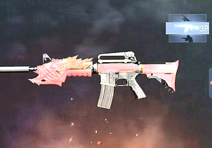 cf手游:30元就可得的m4a1-樱龙,不会点套路真不敢用!