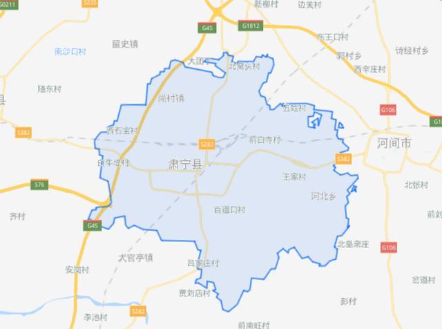 河北肃宁县城区地图图片