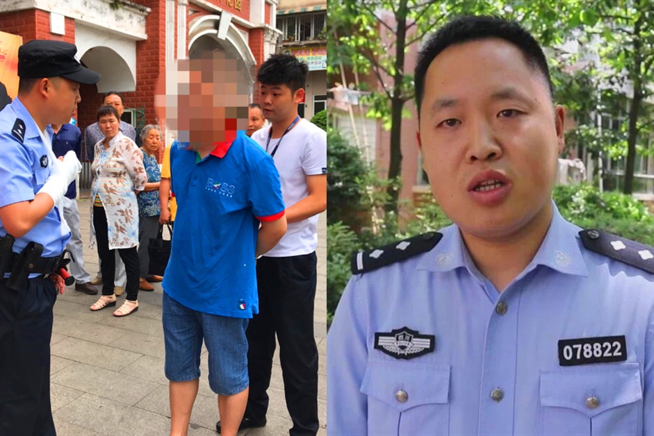 民警右手打石膏左手一招制敌 抓获潜逃6年诈骗犯_彭兵