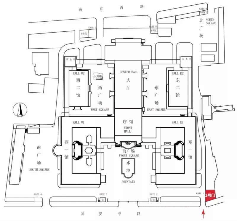 (点击可查看大图)交通方式观众可搭乘2号线地铁,7号线到静安寺站下车