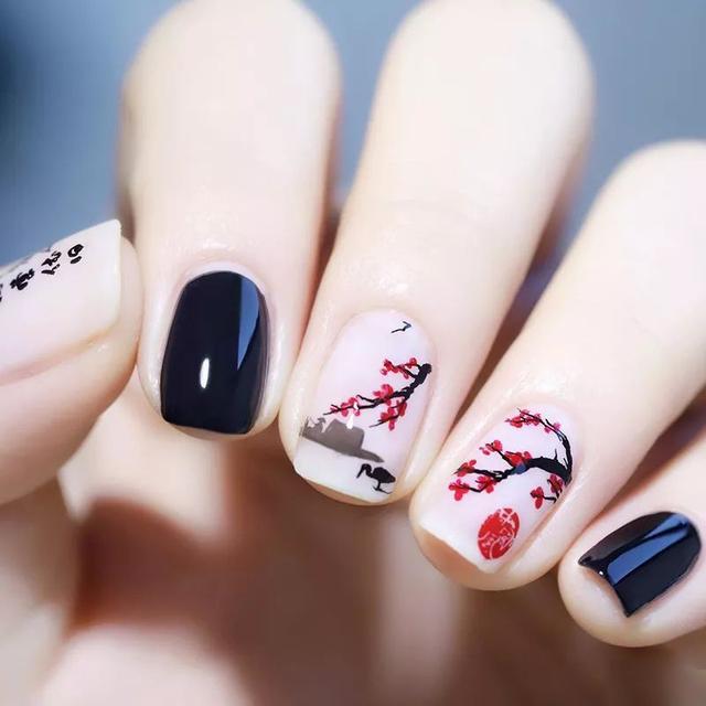 去做一款了,不不,是要挨个做一遍,小编这个夏天的指甲就交给古风啦!