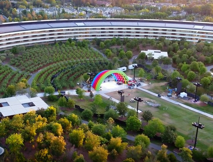 applepark彩虹门图片