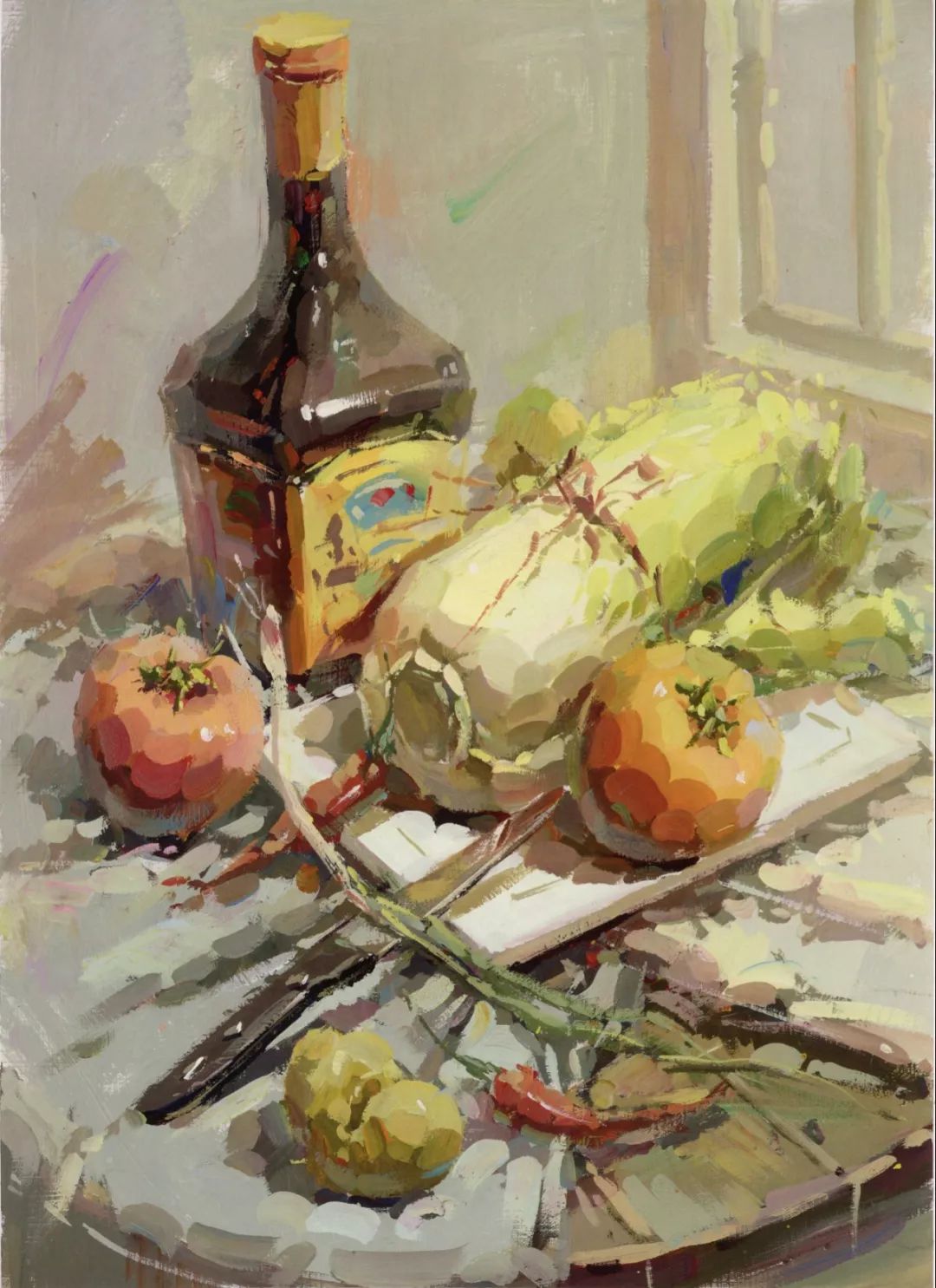 超强干货丨色彩静物组合范画