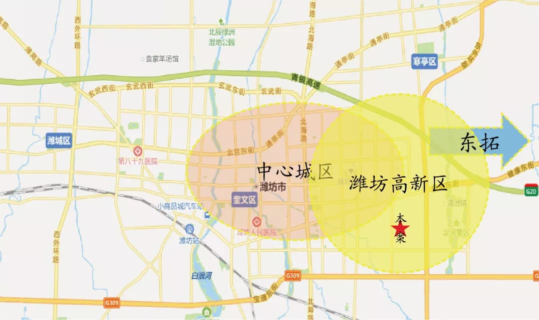 潍坊高新区位置地图图片