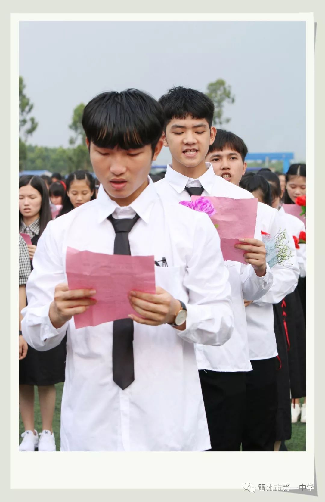 青春心向党61建功新时代:雷州一中举行2019届学生十八岁成人仪式