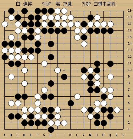 动图棋谱-名人战连笑胜范胤 童梦成胜李钦诚