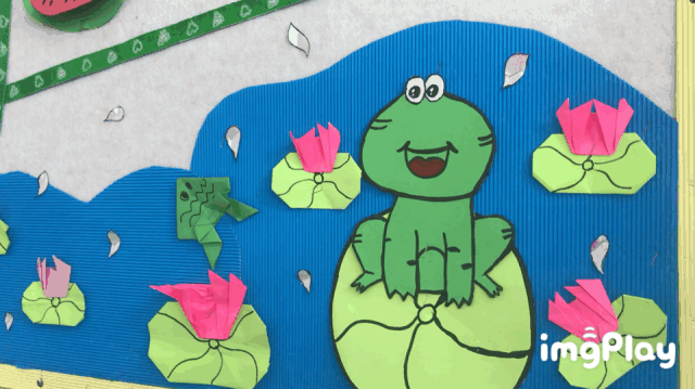 小青蛙们欢快的唱着歌原来这个夏天真的很美夏天的节日幼儿园主题设计