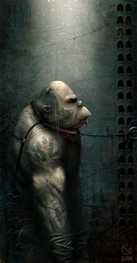 俄罗斯神秘的艺术家安东semenov诡异风格绘画作品集