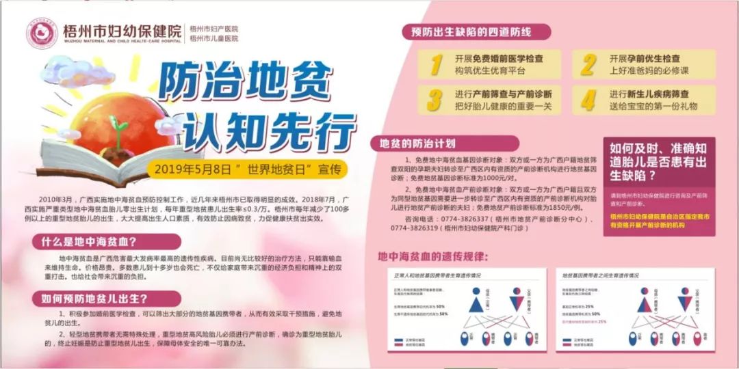 防治地贫认知先行梧州市妇幼保健院开展世界地贫日宣传活动
