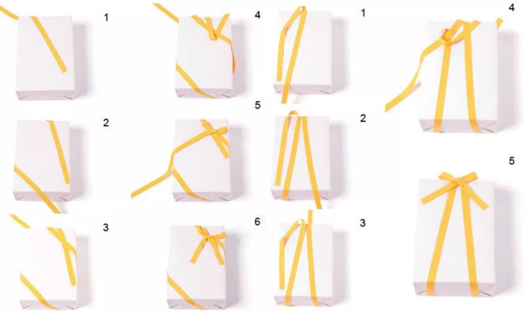 礼物包装蝴蝶结教程图片