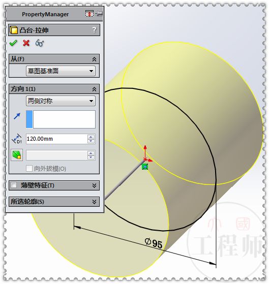 用solidworks設計的圓柱凸輪機構