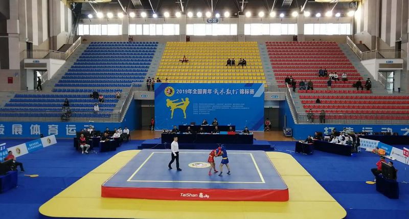 5月8日上午 2019年全国青年武术散打锦标赛 在重庆市荣昌区体育馆顺利