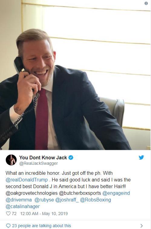 前世界重量级冠军杰克·斯瓦格(jack swagger)日前接到了wwe名人堂中