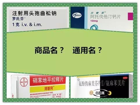 【温馨提示】干货,教你如何区别药品的通用名,商品名和别名!
