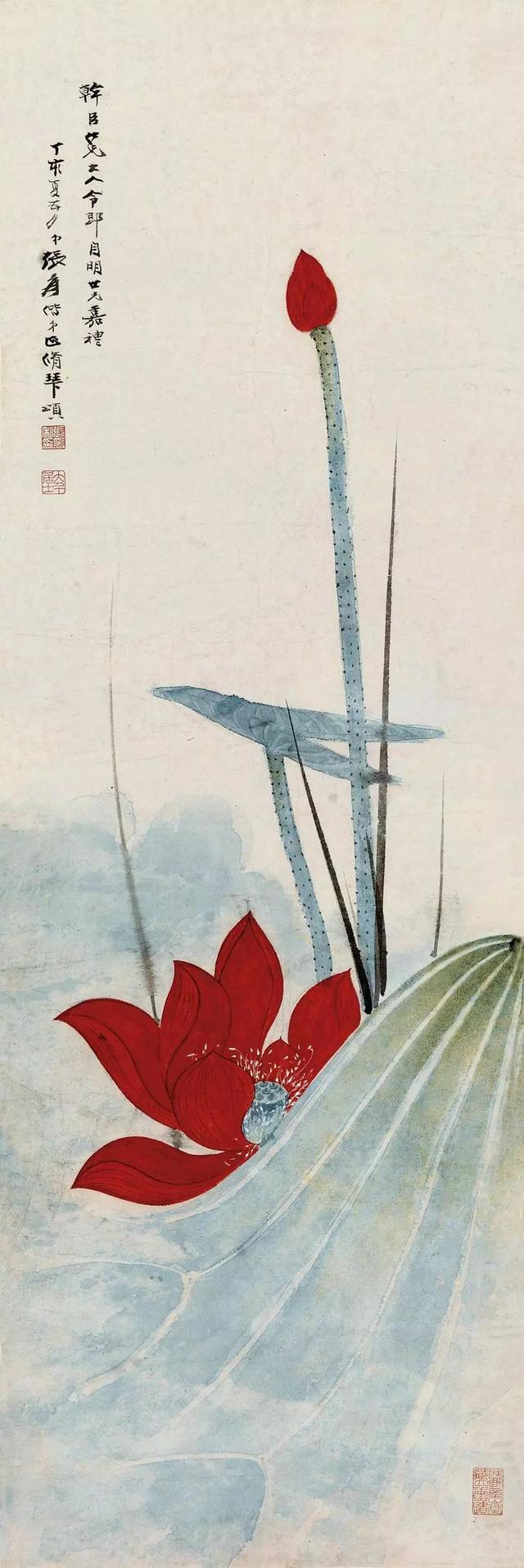 张大千画荷我一辈子都不厌倦