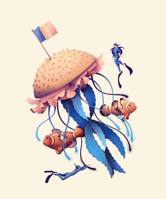 创意插画设计欣赏!不拘一格