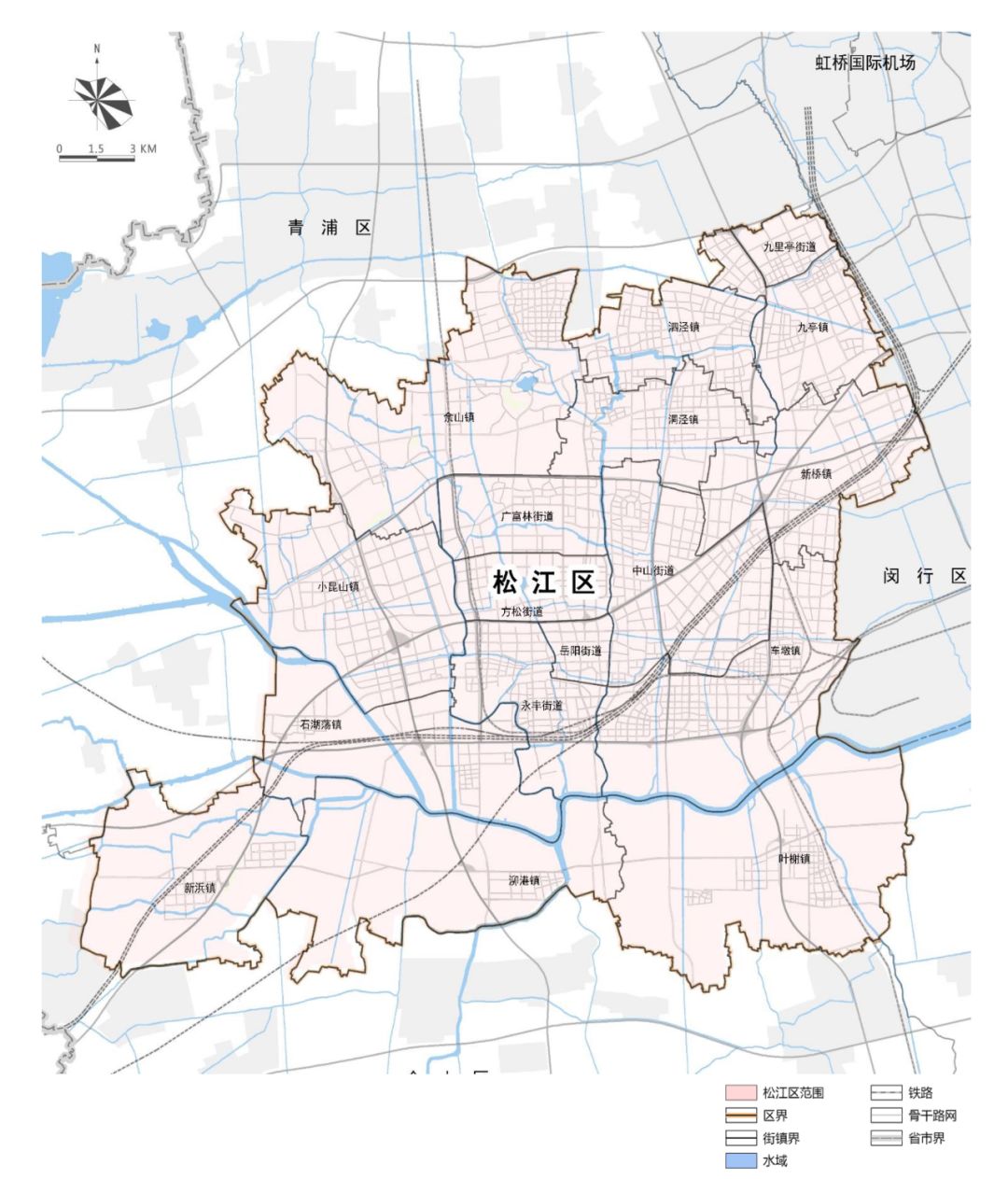 规划期限●本次规划范围为松江区行政辖区范围,规划面积604