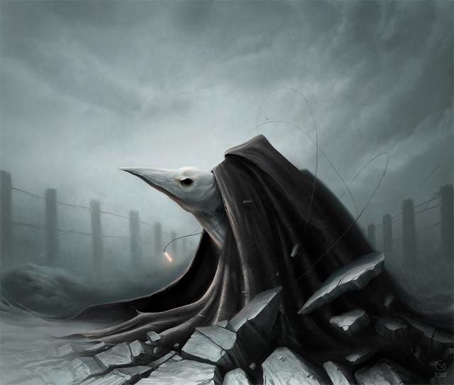 俄罗斯神秘的艺术家安东semenov诡异风格绘画作品集