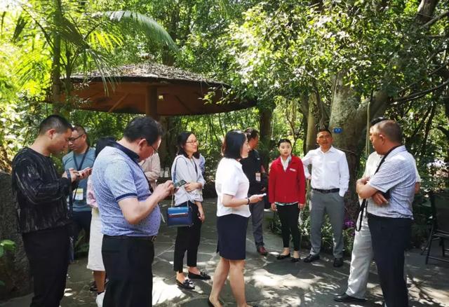 保山滇西旅游大环线规划调研组对荷花温泉进行旅游线路实地调研