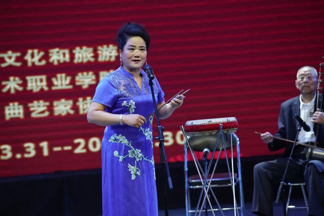 王丽娟演唱西河大鼓 《两会之九张海报》