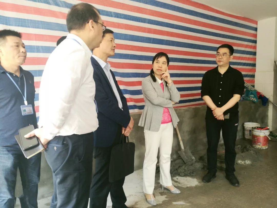 市长陆慧琦莅临我院考察医院改造实施情况,市卫健局李建强副局长,溧阳