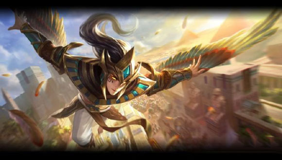 王者荣耀云中君皮肤荷鲁斯之眼原画预览 新英雄登场