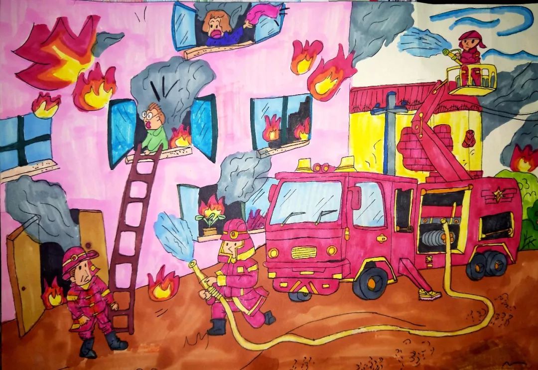 潍坊这群有创意的孩子用特殊的"礼物",向消防叔叔们致敬!