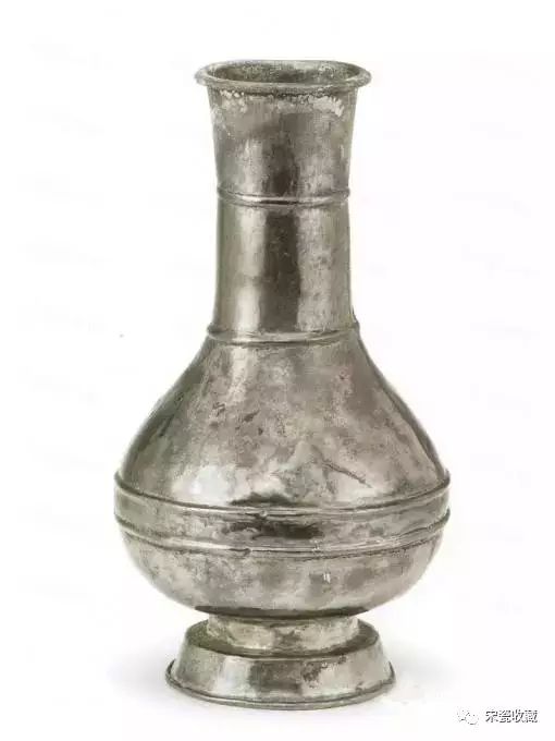 彭州市西大街窖藏南宋弦纹银瓶