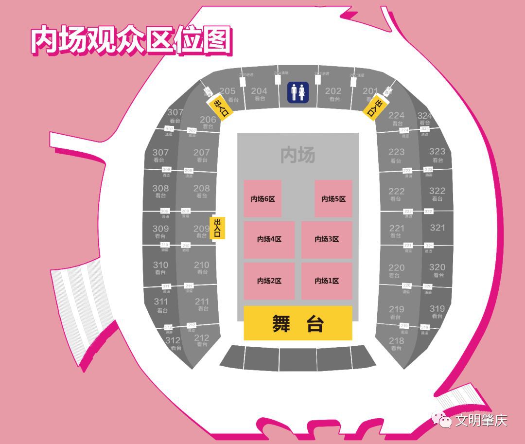 二,内场区位图:一,票价总图:寻坐指引四,现场请按指引标识和指引人员