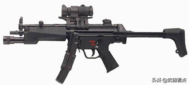 mp5系列冲锋枪:在1970年hk公司推出了mp5的新改型mp5a2和mp5a3冲锋枪