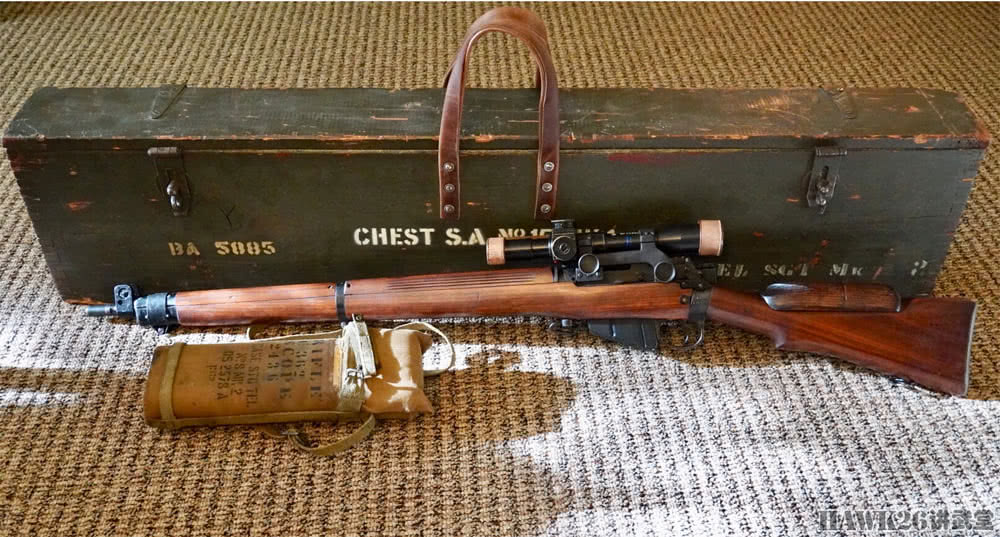 李恩菲尔德四号一型狙击步枪 美国华人珍藏的二战古董枪械