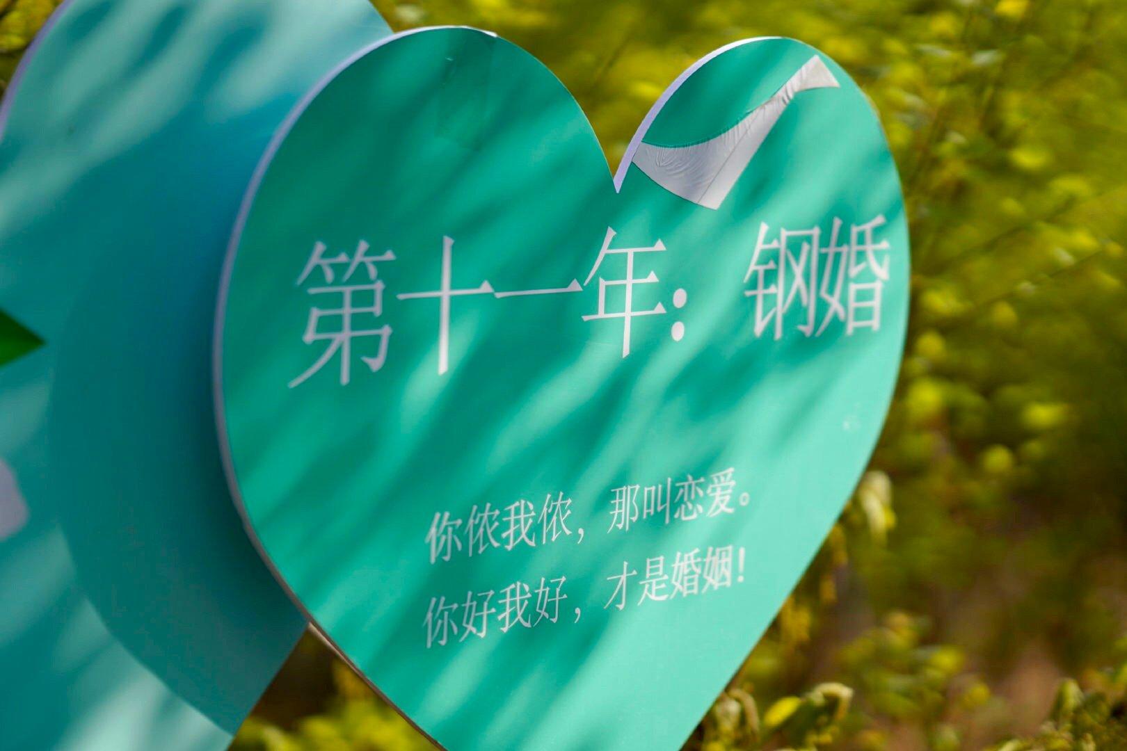 3000米的坡峰岭开满粉丝的黄栌花,从纸婚到铁婚到金婚到砖石婚,每走几