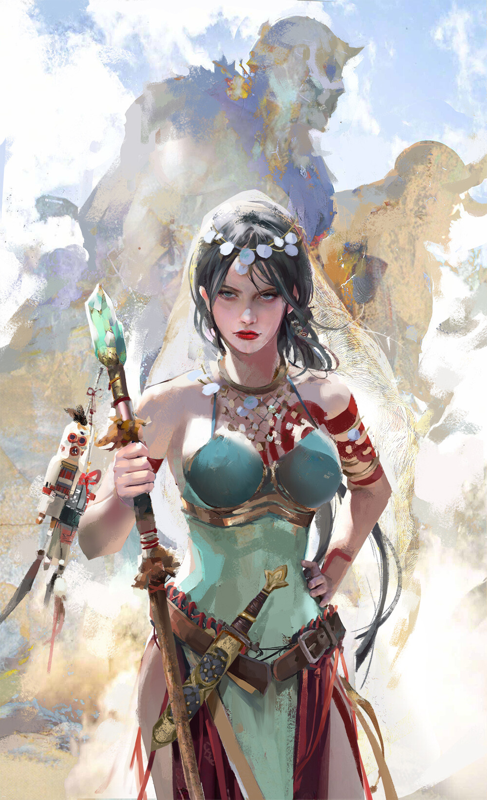 来自国人插画大佬的一组画技相当棒的插画作品!人物造型功力扎实