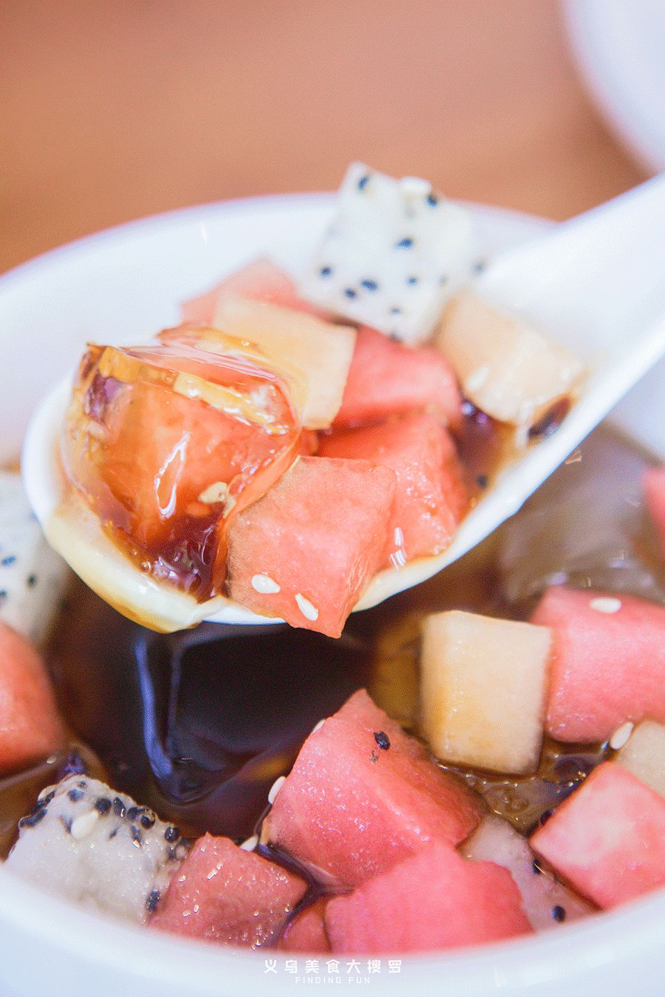 这个夏天要和它相爱了~m i n g & k o k好多果肉冰粉91酱汁也是超级