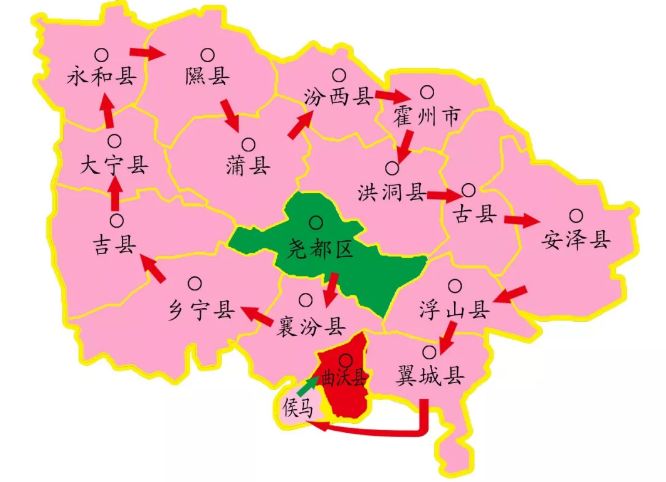 洪洞县广胜寺镇地图图片