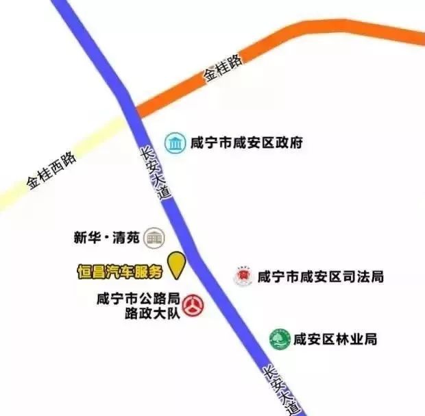 咸宁大道西延伸路线图图片