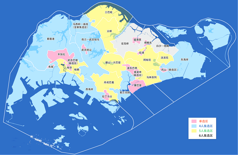 新加坡地图 放大图片