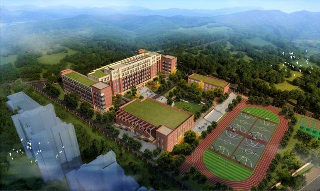 龙洲湾这所在建的中学主体已基本完工预计2020年9月开学投用