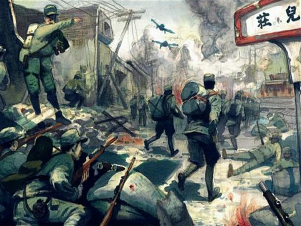 台儿庄战役背景图片