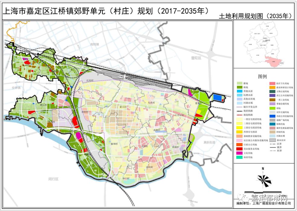 嘉定华亭村庄布点规划图片