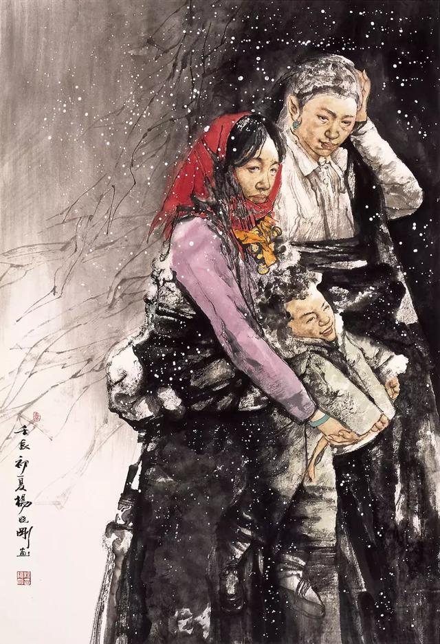 中国国家画院青年画院画家杨晓刚