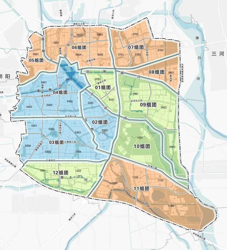 通州12个组团街区图片