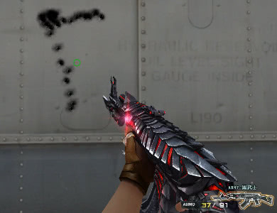 最后是黑武士,这把枪的外观非常霸气,但是点射和扫射都不如前两把