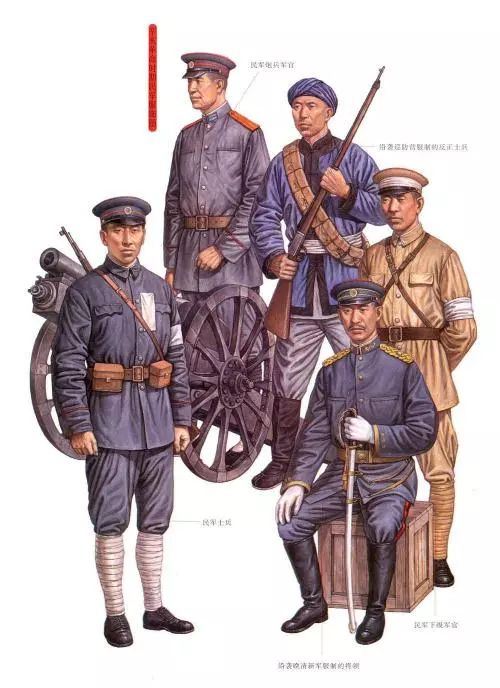 北洋军平时的编制为每镇辖步兵两协,每协两标,每标三营,每营四队;骑兵