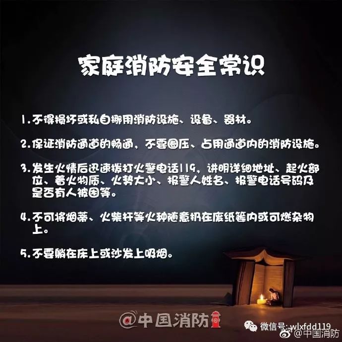 家庭防火须知