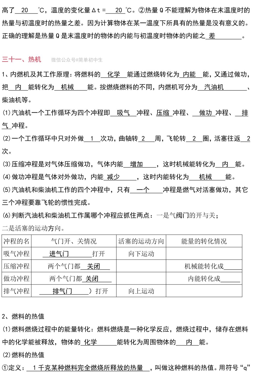 地毯式複習寶典!初中物理2年各單元全面總結,非常棒的資料