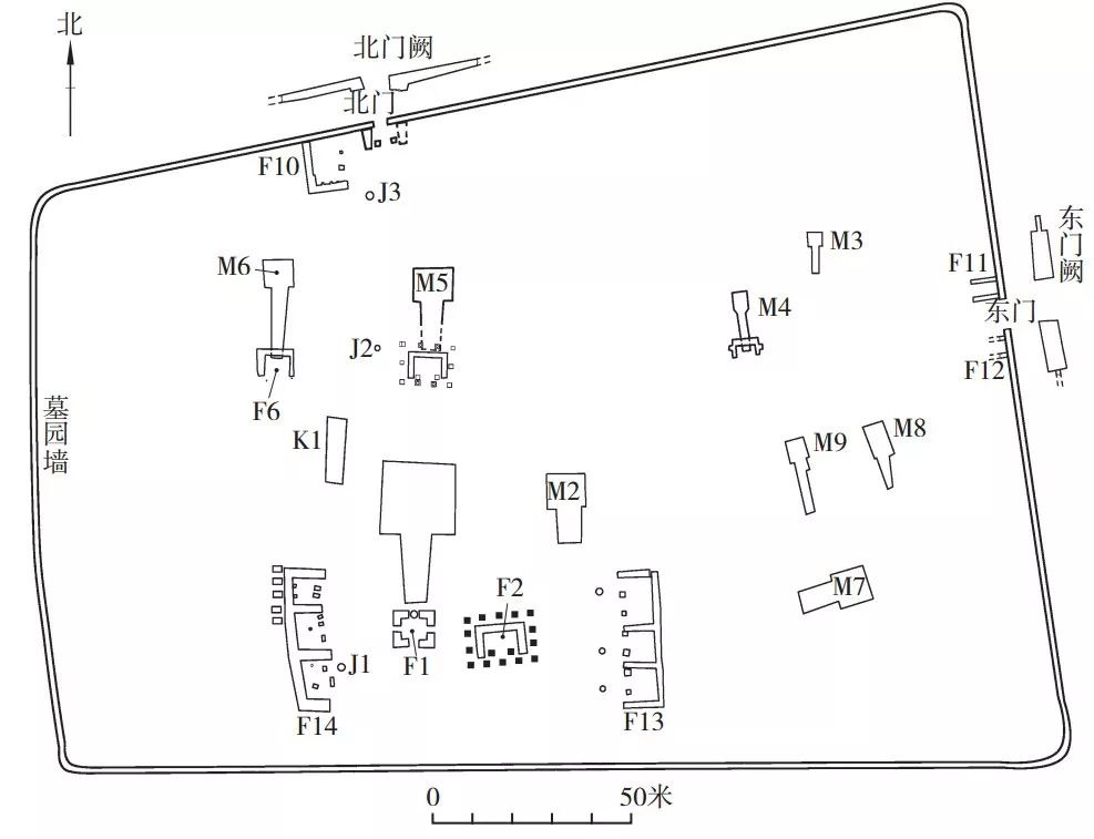 《大众考古》2014年第12期)图一 张安世家族墓地平面图根据上述文献