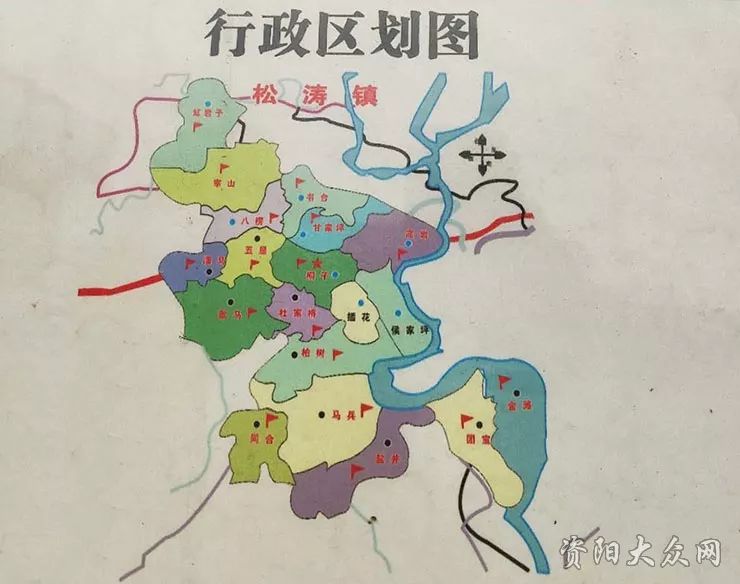提到资阳城区,已经不再是以前的城关镇能概括的了,以前的城郊乡镇松涛