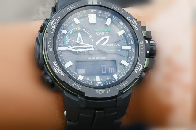 casio卡西欧prw6000太阳能登山腕表开箱实测