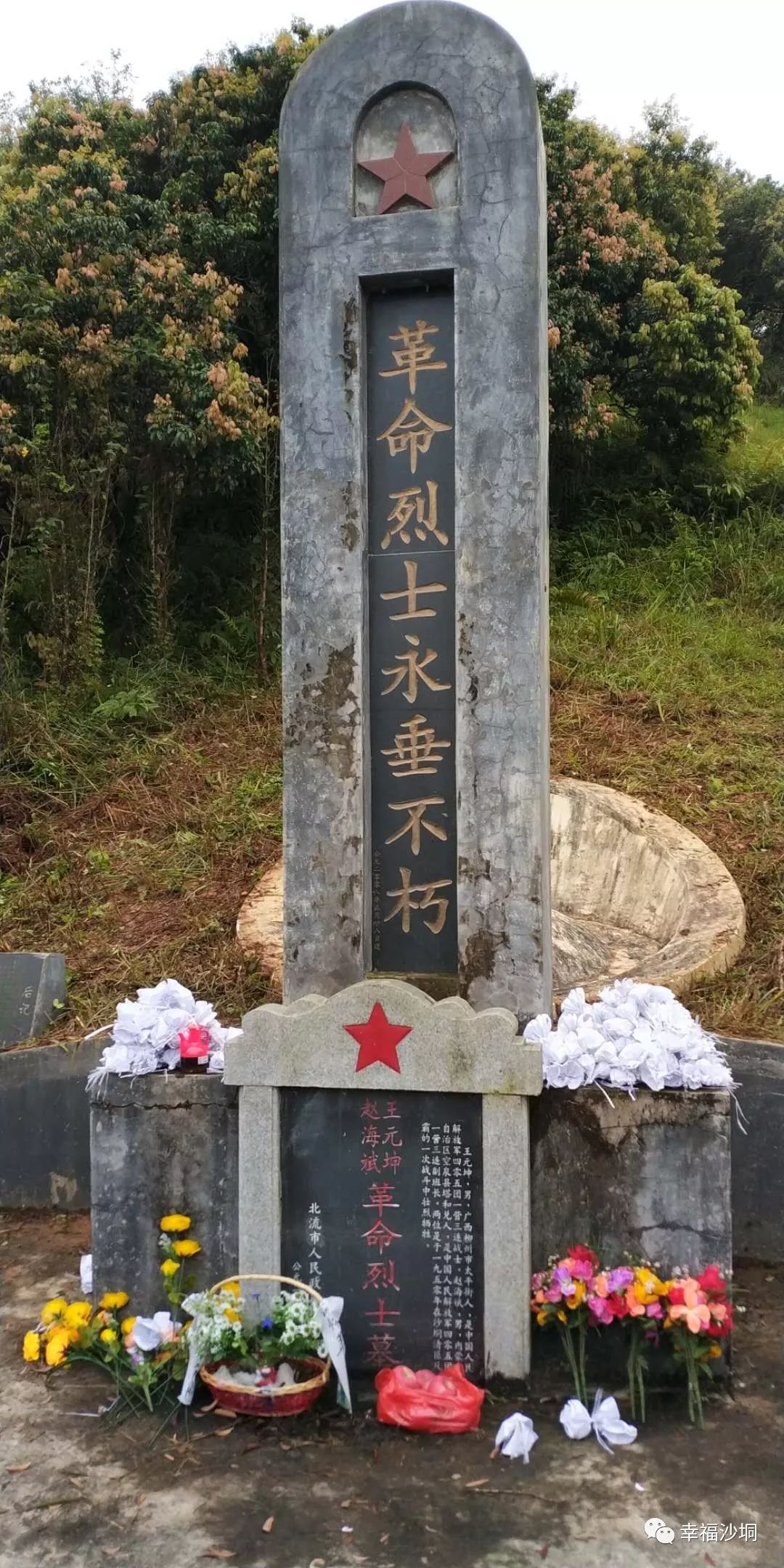 时隔69年柳州内蒙古两地乡亲首次到沙垌镇祭奠革命烈士